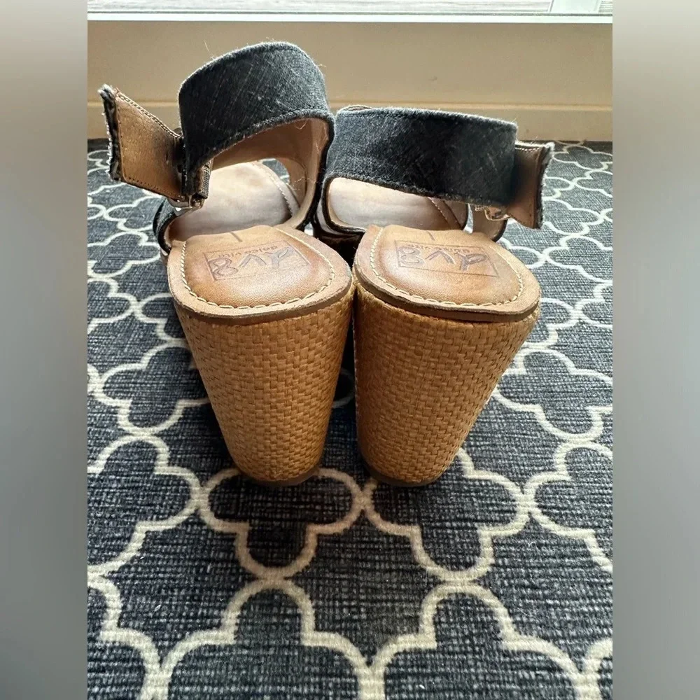 Dolce Vita Denim Cork Wedges- size 7.5W